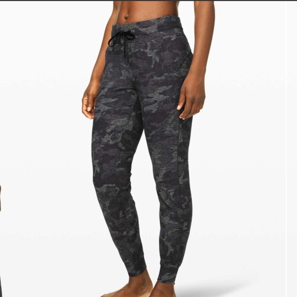 Lululemon Ready To Rulu Pant *Updated Incognito Camo HTR Black / Black Size 4 - Picture 1 of 7